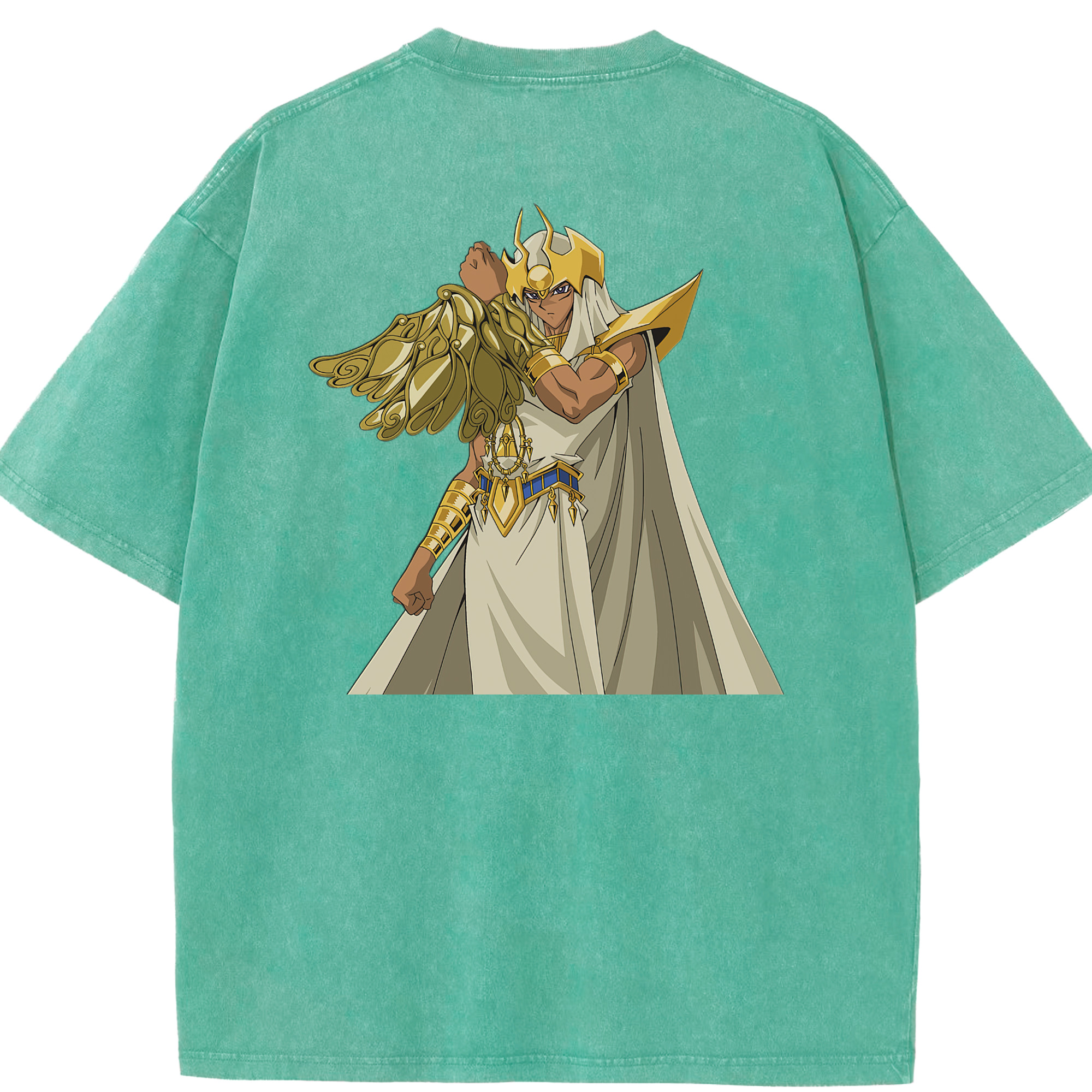 （画像用） 遊☆戯☆王 Yu-Gi-Oh! 綿100% ヴィンテージ風 半袖Tシャツ（背面プリント）